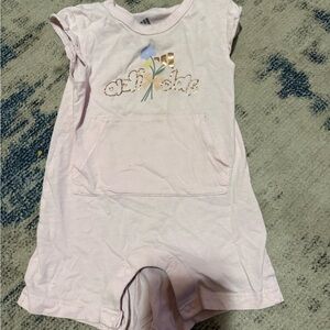 Adidas Light Pink Floral Romper